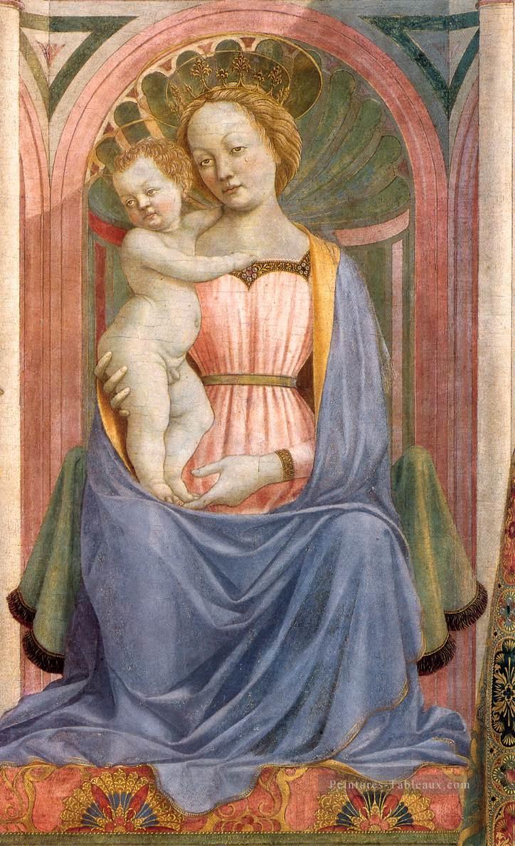 La Vierge à l’Enfant avec Saints3 Renaissance Domenico Veneziano Peintures à l'huile